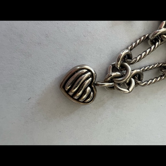David Yurman 5 Heart Charm Bracelet - Picture 5 of 7